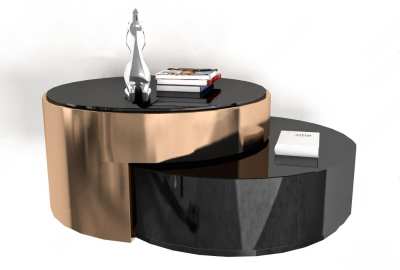 现代轻奢茶几3D模型下载